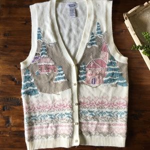 Vintage Christmas winter sweater size small